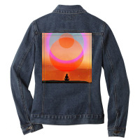 Meditation In The Desert Ladies Denim Jacket | Artistshot