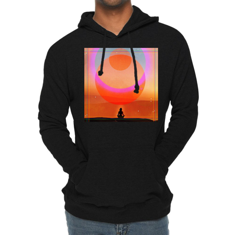 Meditation In The Desert Lightweight Hoodie by nonot | Artistshot