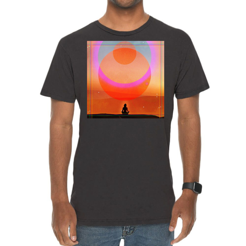 Meditation In The Desert Vintage T-Shirt by nonot | Artistshot