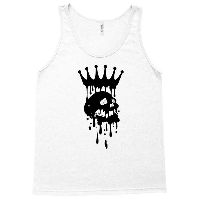 Melting Skull With Melting Crown Tank Top | Artistshot