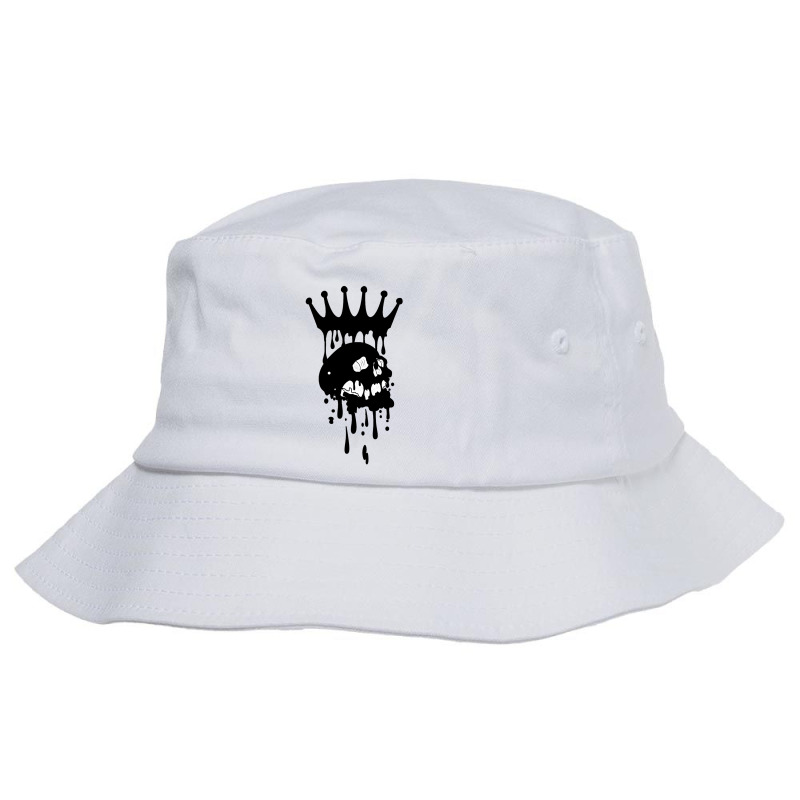 Melting Skull With Melting Crown Bucket Hat | Artistshot