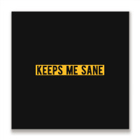 Sailing Yachting Keeps Me Sane  Sail Metal Print Square | Artistshot