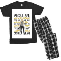 People Are Going To Tell You Men's T-shirt Pajama Set | Artistshot