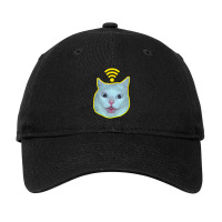 Cat Meme Free Wifi Adjustable Cap | Artistshot