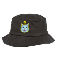 Cat Meme Free Wifi Bucket Hat | Artistshot