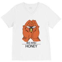 New Quote Wholesome Honey Bee Cool Vector V-neck Tee | Artistshot