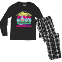 Science  I Think You're Overreacting Men's Long Sleeve Pajama Set | Artistshot