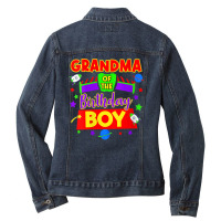 Womens Womens Grandma Of The Toy Birthday Story Bo Ladies Denim Jacket | Artistshot