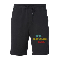 Best Blacksmith Ever With Vintage Retro Font Fleece Short | Artistshot