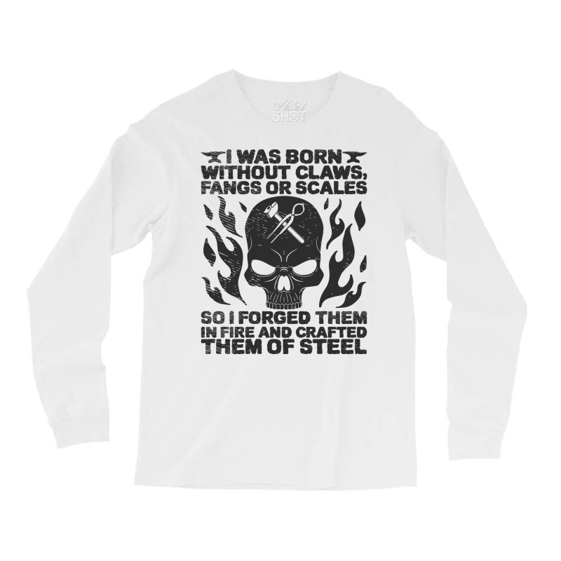 Blacksmith Forging Iron Steel Blacksmithing Gift Long Sleeve Shirts by efratydrexp | Artistshot