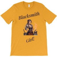 Blacksmith Girl Yellow T-shirt | Artistshot