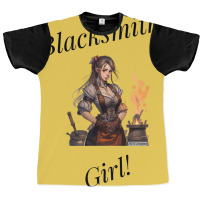 Blacksmith Girl Yellow Graphic T-shirt | Artistshot