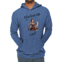 Blacksmith Girl Yellow Lightweight Hoodie | Artistshot