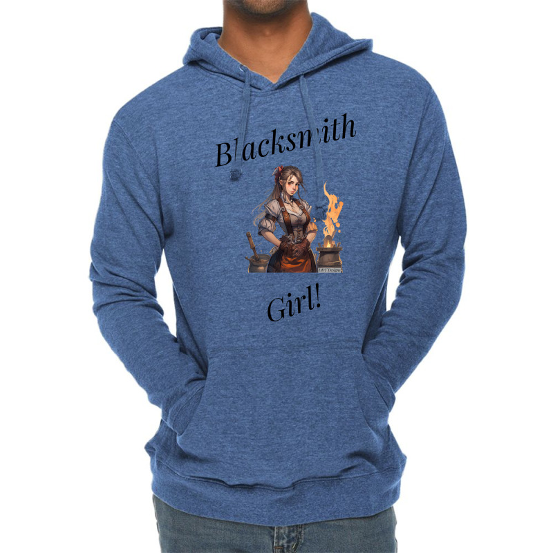 Blacksmith Girl Yellow Lightweight Hoodie by efratydrexp | Artistshot