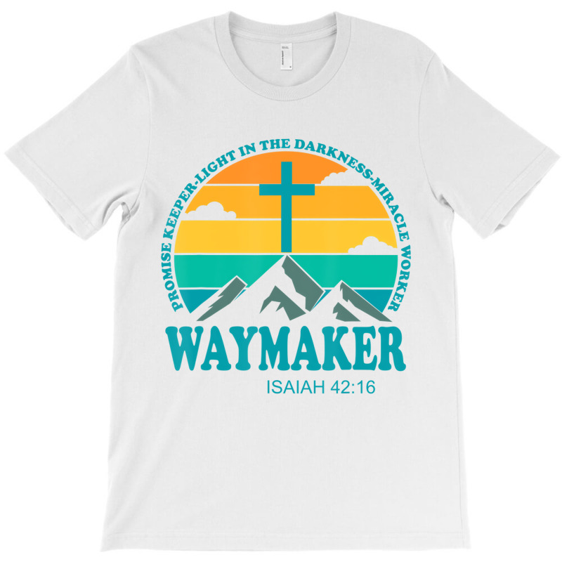 Cool Retro Vintage Waymaker Promise Keeper Miracle T-shirt | Artistshot