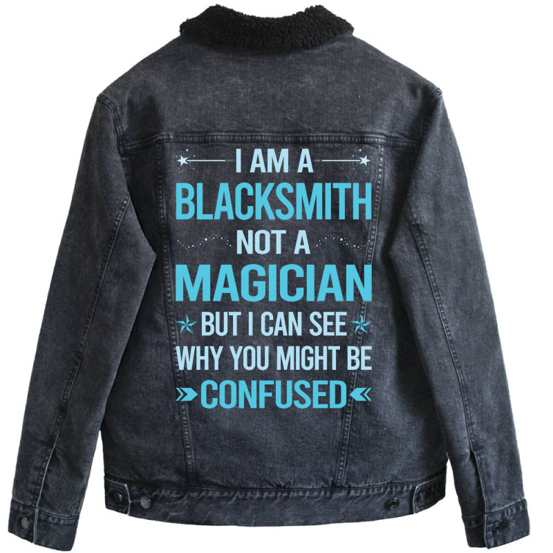 Not A Magician Blacksmith Unisex Sherpa-Lined Denim Jacket by efratydrexp | Artistshot