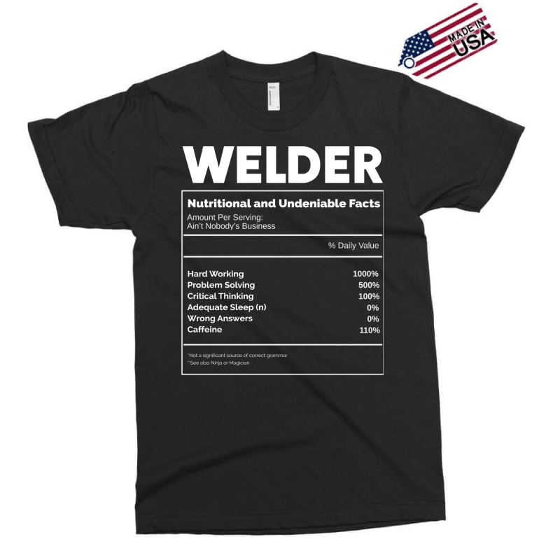 Welding Nutritkon Facts Welder Metalsmith Blue Exclusive T-shirt by efratydrexp | Artistshot