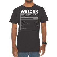 Welding Nutritkon Facts Welder Metalsmith Blue Vintage T-shirt | Artistshot