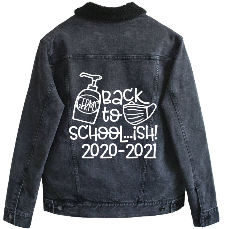 Back To School 2020 2021 Social Distancing Homesch Unisex Sherpa-lined Denim Jacket | Artistshot