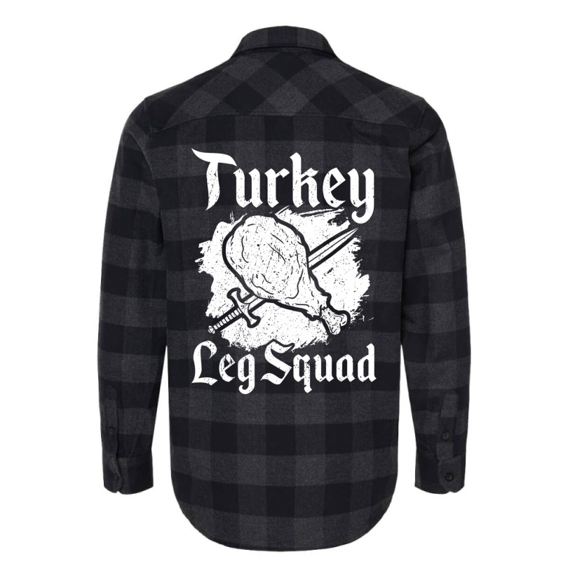 Turkey Leg Squad Medieval Knights Meal Renaissance Flannel Shirt | Artistshot