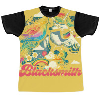 Rainbow Unicorn Blacksmith Summer Graphic T-shirt | Artistshot