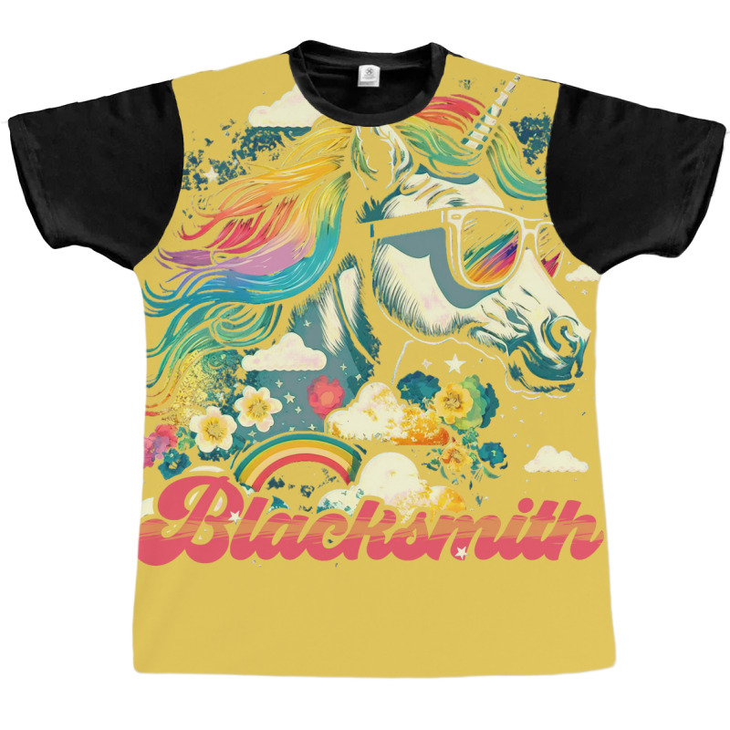 Rainbow Unicorn Blacksmith Summer Graphic T-shirt by kauicaosja2 | Artistshot