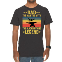 Vintage The Blacksmithing Legend Funny Fathers Day Vintage T-shirt | Artistshot