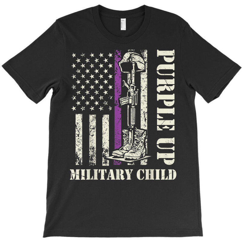 Purple Up Military Kids Shirt Military Child Month T-shirt | Artistshot