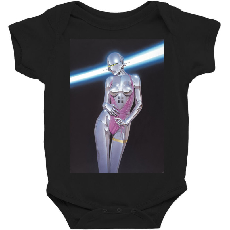 Robot Metal Art Baby Bodysuit | Artistshot