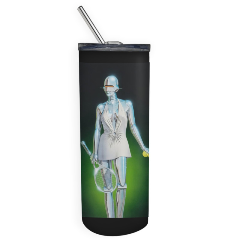 Tennis Robot Art Skinny Tumbler | Artistshot