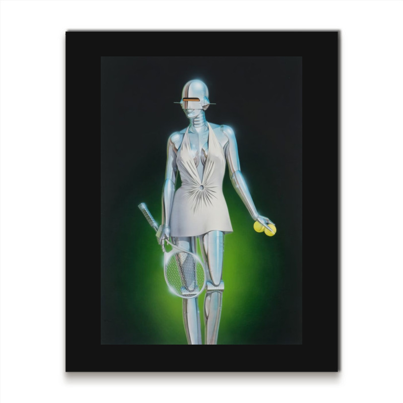 Tennis Robot Art Metal Print Vertical | Artistshot