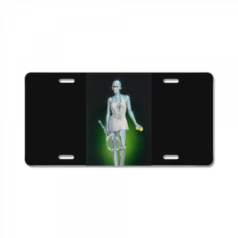 Tennis Robot Art License Plate | Artistshot