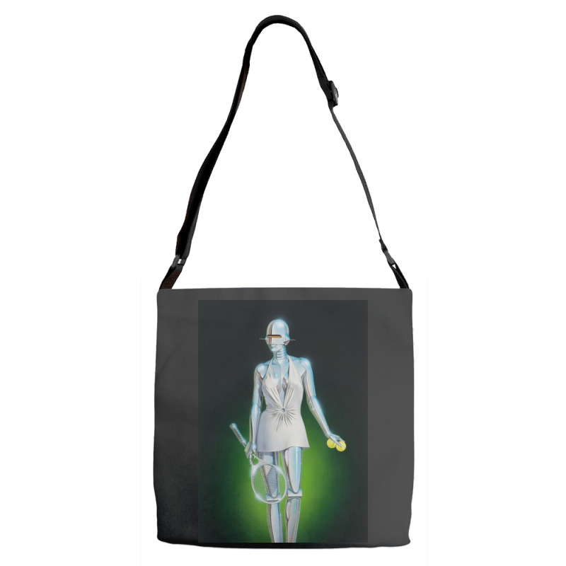 Tennis Robot Art Adjustable Strap Totes | Artistshot