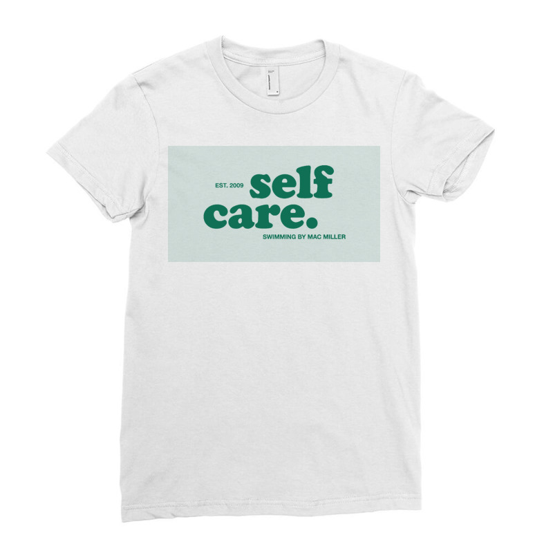 Mac Selfcare, Swimming Ladies Fitted T-Shirt by sandtriabe | Artistshot