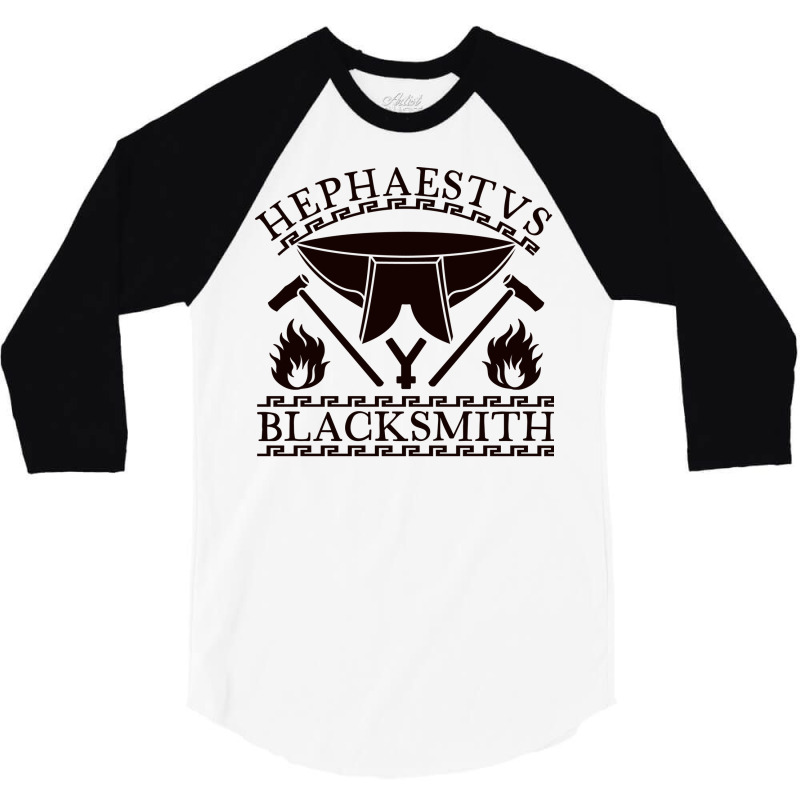 Hephaestus Blacksmith Cute 3/4 Sleeve Shirt by dylanaarobo | Artistshot