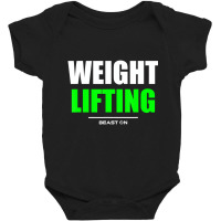 Weight Lifting Gym Fitness Workout Bodybuilding Gr Baby Bodysuit | Artistshot