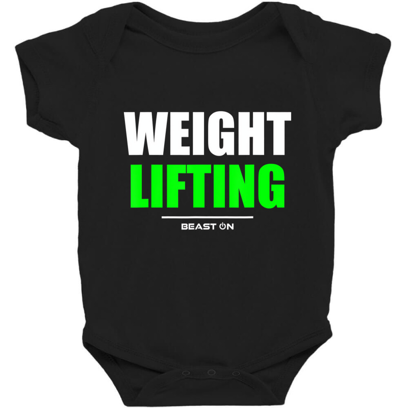 Weight Lifting Gym Fitness Workout Bodybuilding Gr Baby Bodysuit | Artistshot