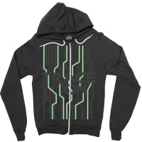 Trace On (black Background) Zipper Hoodie | Artistshot