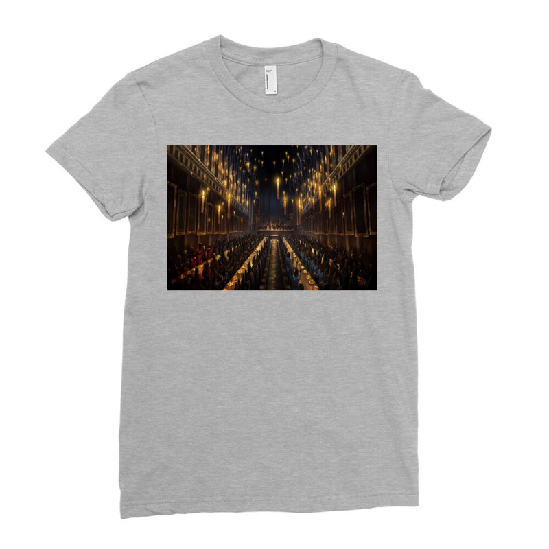 Dark Candles Hall Ladies Fitted T-Shirt by wojtaoufjq | Artistshot