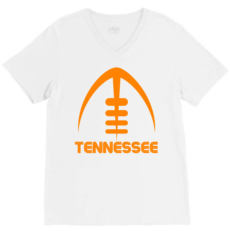 Retro Tennessee Tn Orange Vintage Design Classic T V-Neck Tee by obdulia | Artistshot