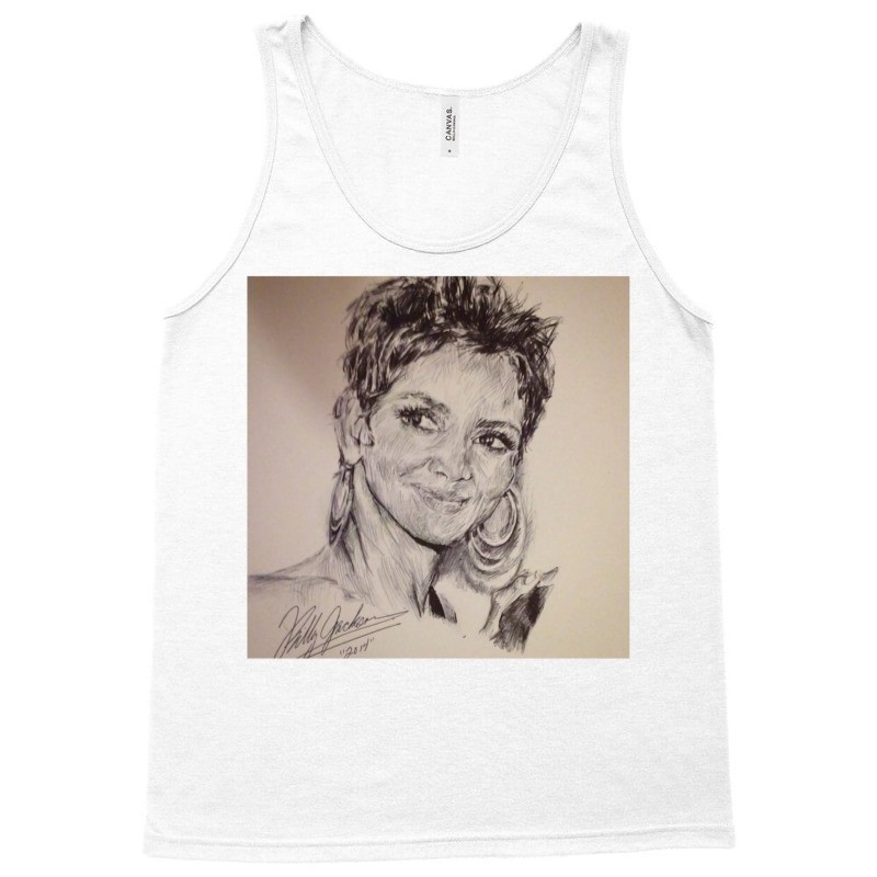 Halle Berry Portrait Tank Top | Artistshot