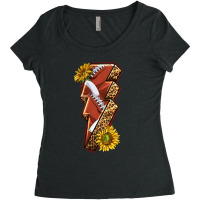 Sport Football  Lightning Bolt Women's Triblend Scoop T-shirt | Artistshot