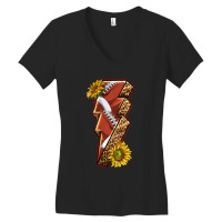 Sport Football  Lightning Bolt Women's V-neck T-shirt | Artistshot