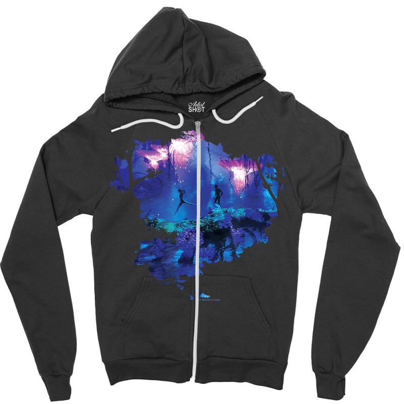 Avatar Pandora Jellyfish Forest Poster T Shirt Zipper Hoodie | Artistshot