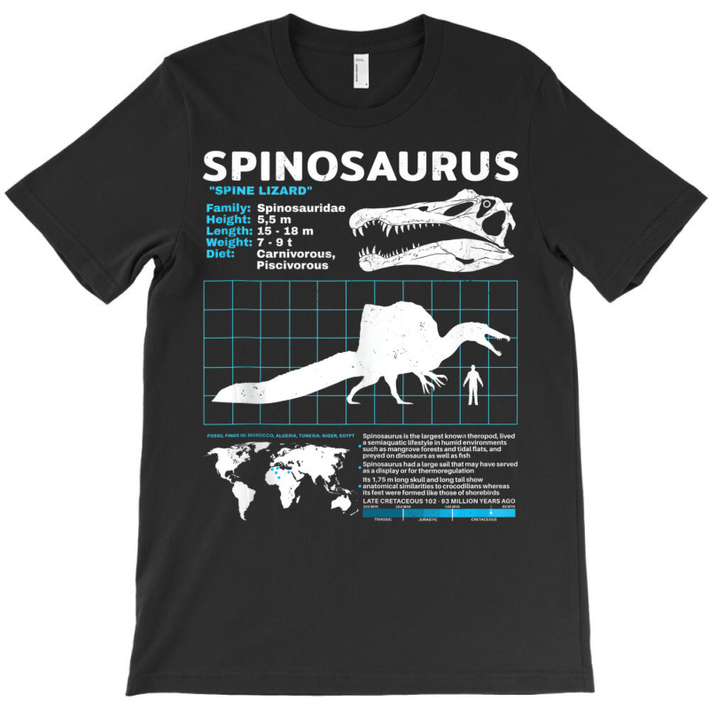 Spinosaurus Fact Sheet Dinosaur Facts Tank Top T-shirt | Artistshot