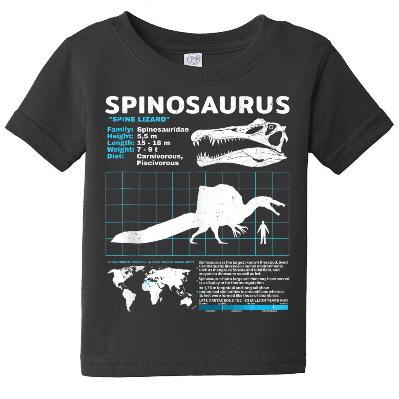 Spinosaurus Fact Sheet Dinosaur Facts Tank Top Baby Tee | Artistshot