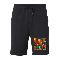 Geometric Black History Month Fleece Short | Artistshot