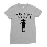 Donate A Sock Free A House Elf Ladies Fitted T-shirt | Artistshot