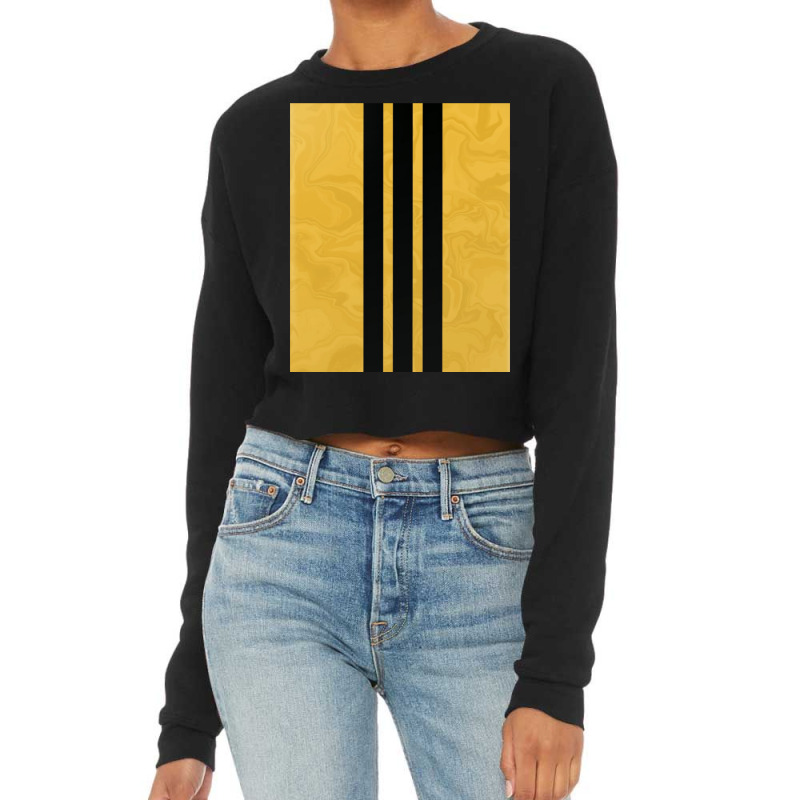 Black And Yellow Cropped Sweater by murhanixcayak | Artistshot