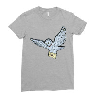 Flying Magical Owl Ladies Fitted T-shirt | Artistshot